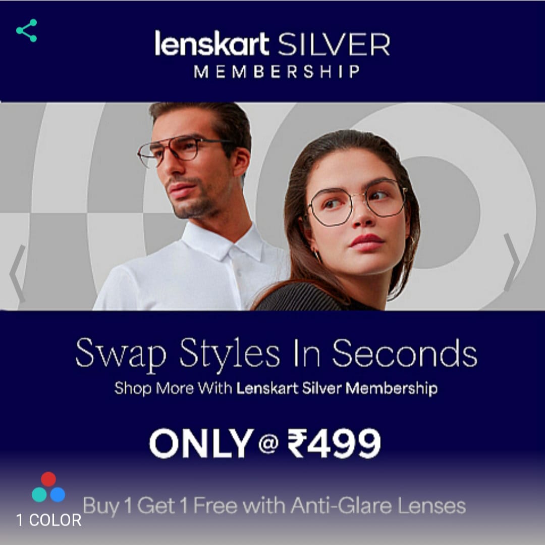 Read more about the article Lenskart Free Silver Membership For 3 Months Worth ₹499