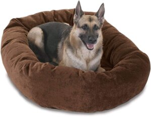 Read more about the article Poofy’s Pet Island Dog and Cat Round Shape XX-Large Brown Ultra Soft Reversiable Mat