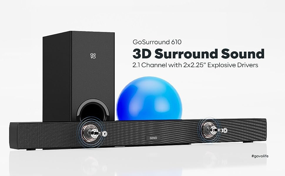 Read more about the article GOVO 100W 2.1 Channel Wireless Soundbar System