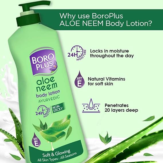 You are currently viewing BoroPlus Aloe Neem Body Lotion 400ml