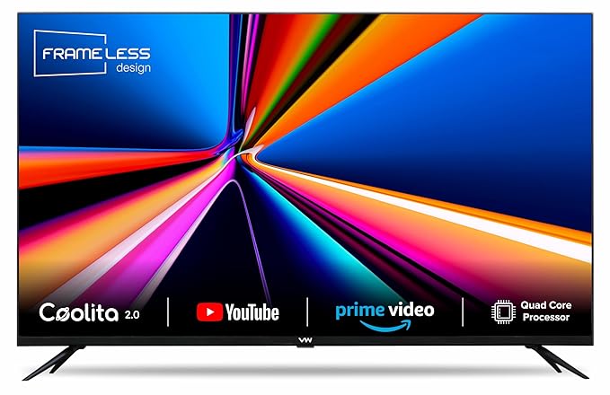 Read more about the article VW 101 cm (40 inches) Linux Series Frameless HD Ready Smart LED TV VW40S1 (Black)